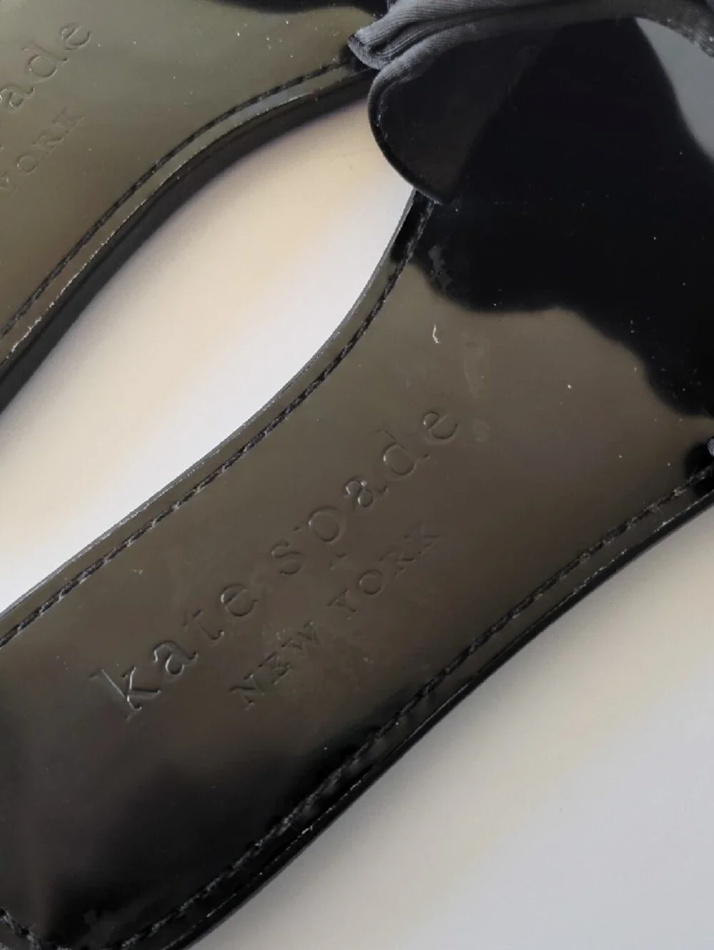 kate spade Black Bow Slip-On Slides Vacation Resort Wear